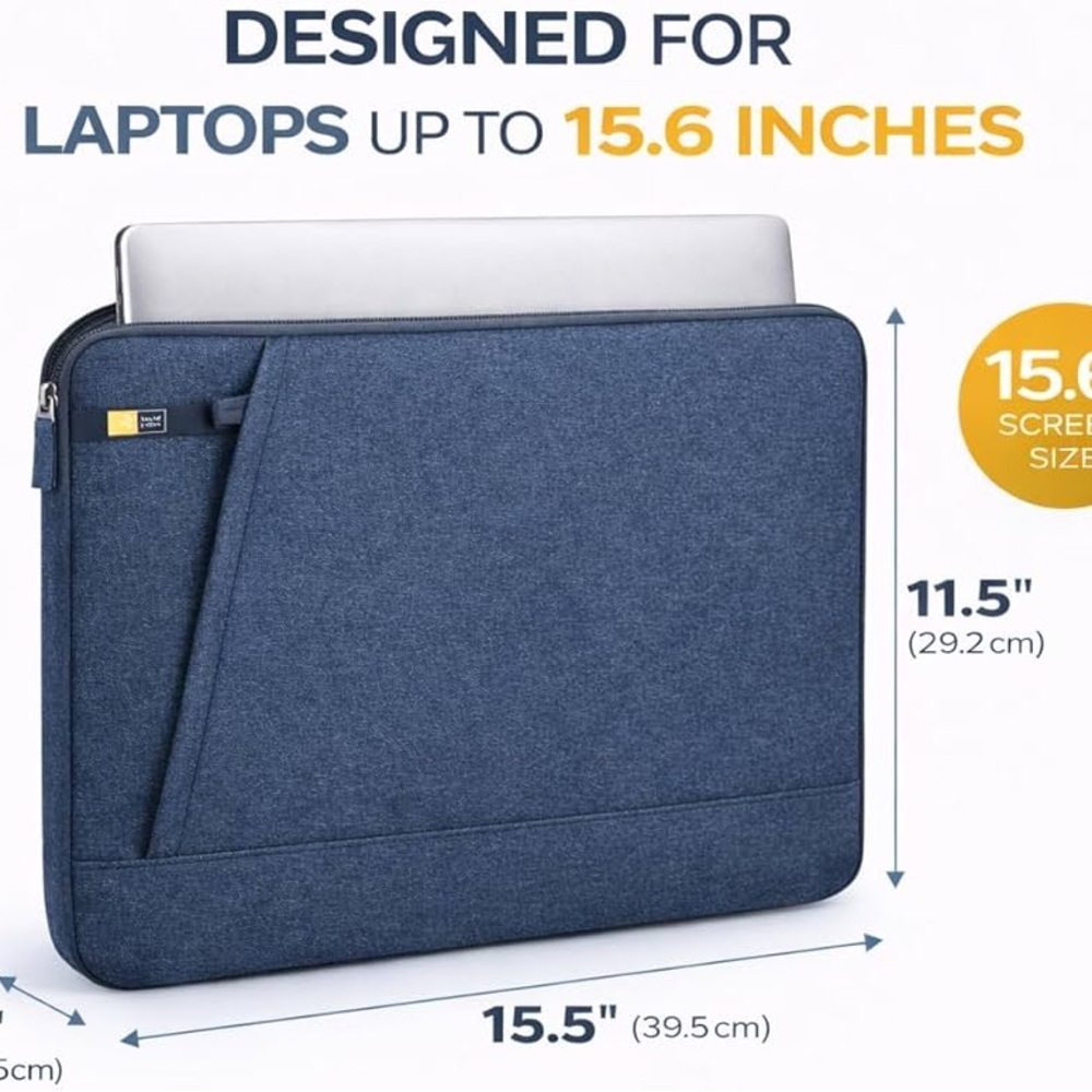 Case Logic Huxton Laptop Sleeve - 15.6 inches - Blue